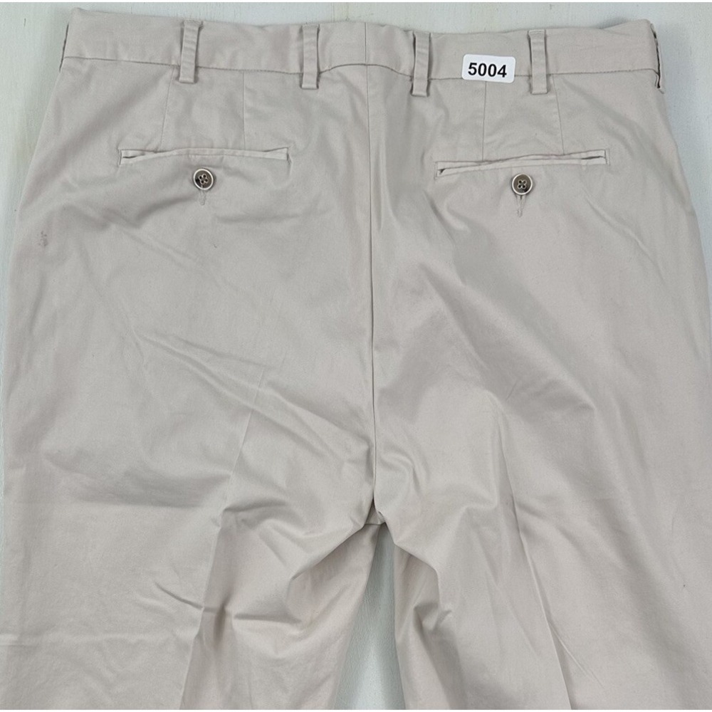 Peter Millar Mens Cotton Silk Stretch Pants 34x28‎ Tan Beige Golf Trousers